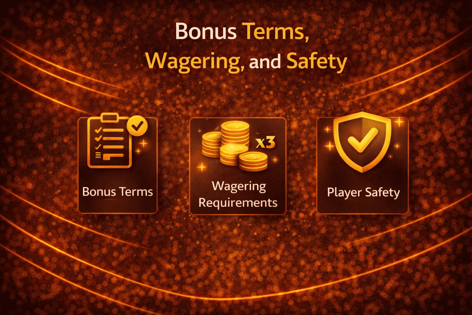 Bonus Terms, Wagering, and Safety