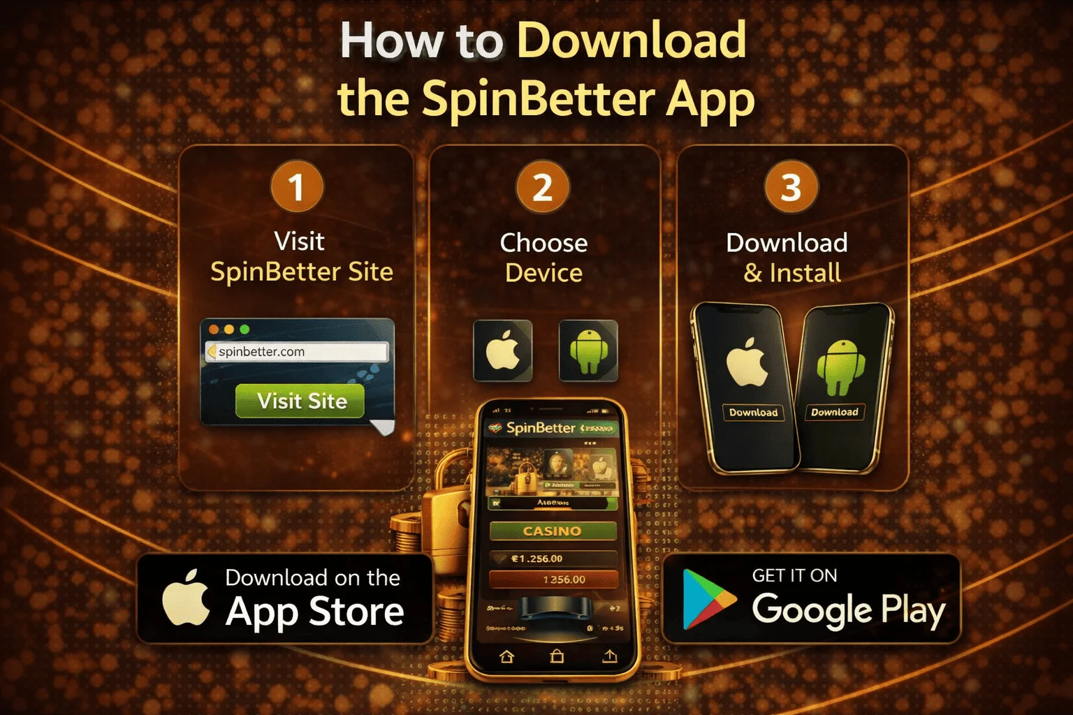 How to Download the SpinBetter App