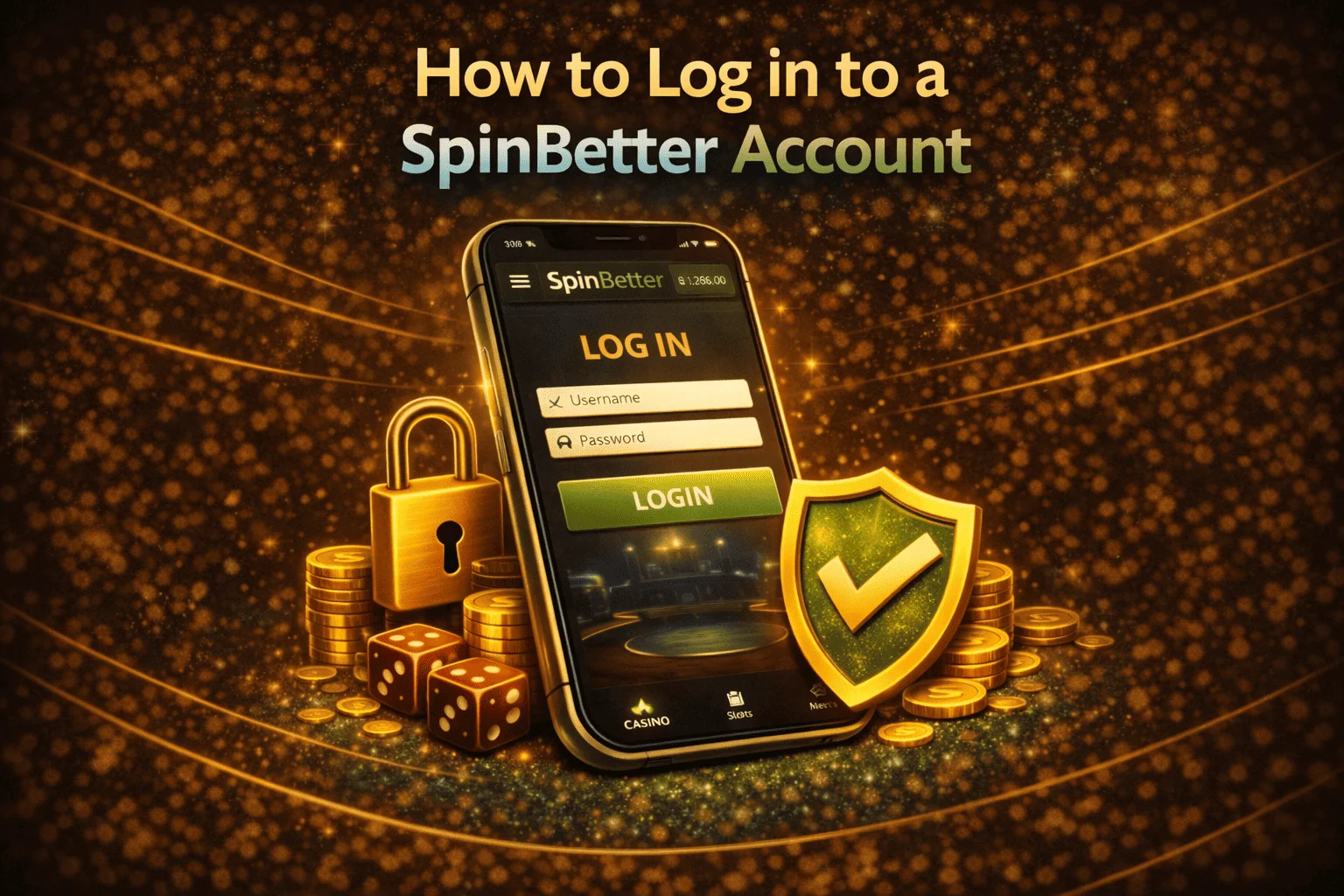 How to Log in to a SpinBetter Account