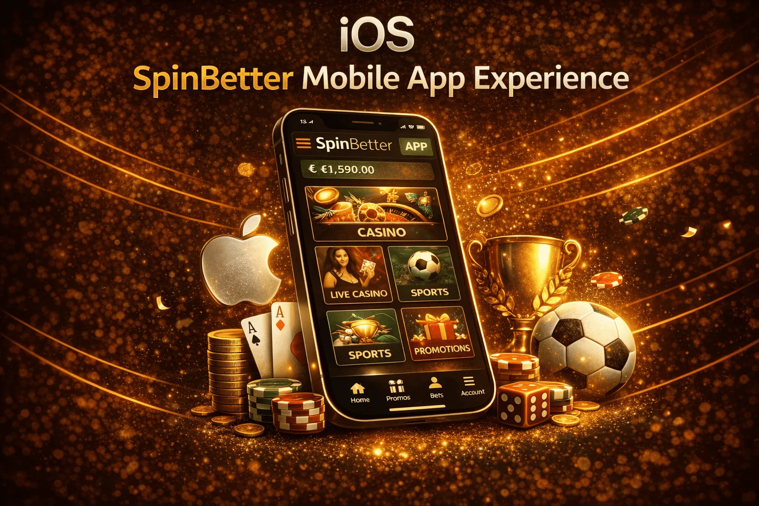 iOS SpinBetter Mobile App Experience