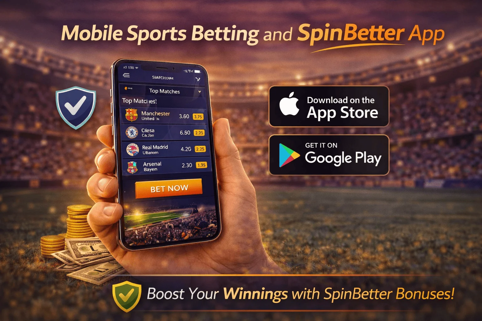 Mobile Sports Betting and Spinbetter App