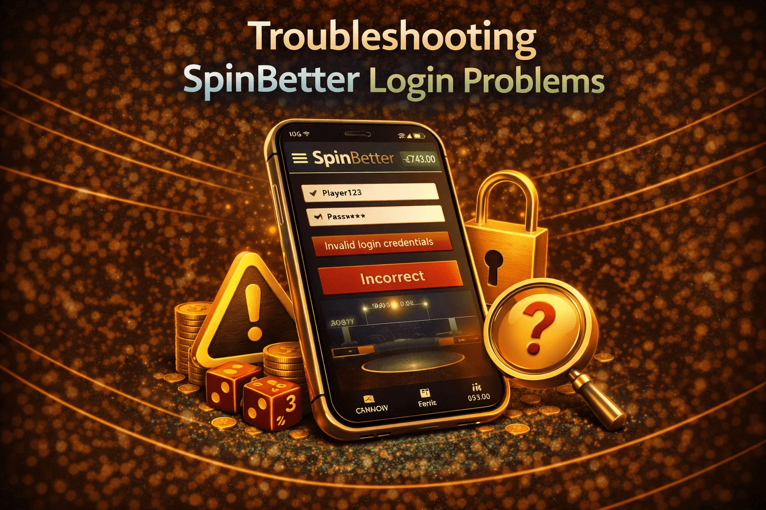 Troubleshooting SpinBetter Login Problems