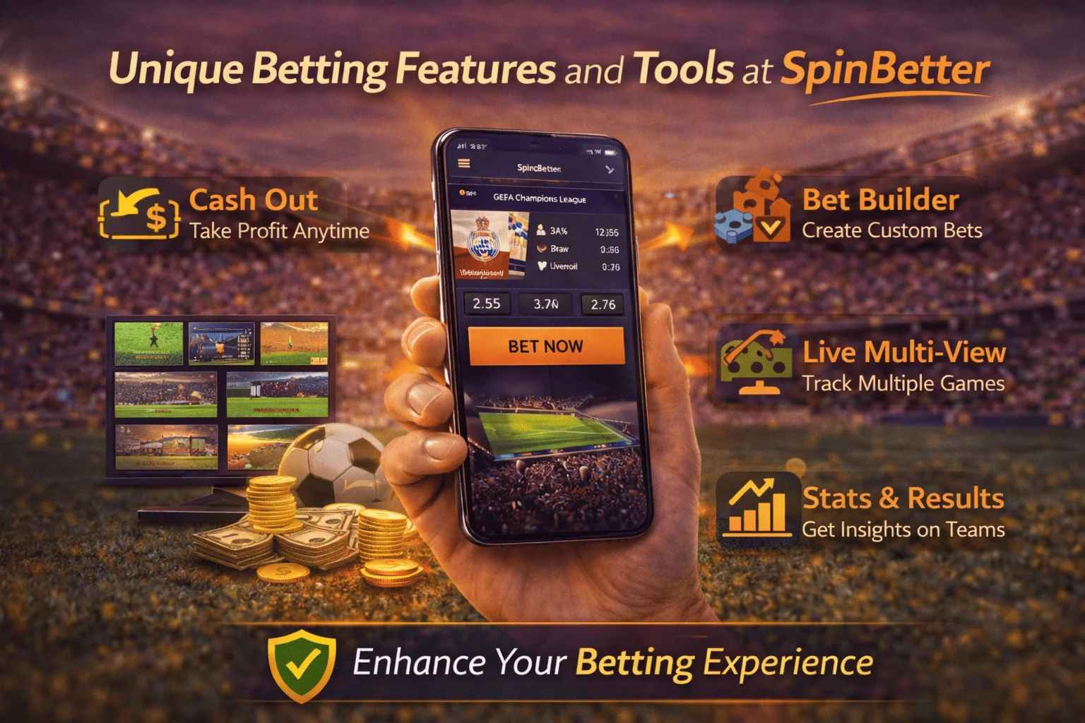 Unique Betting Features and Tools at Spinbetter