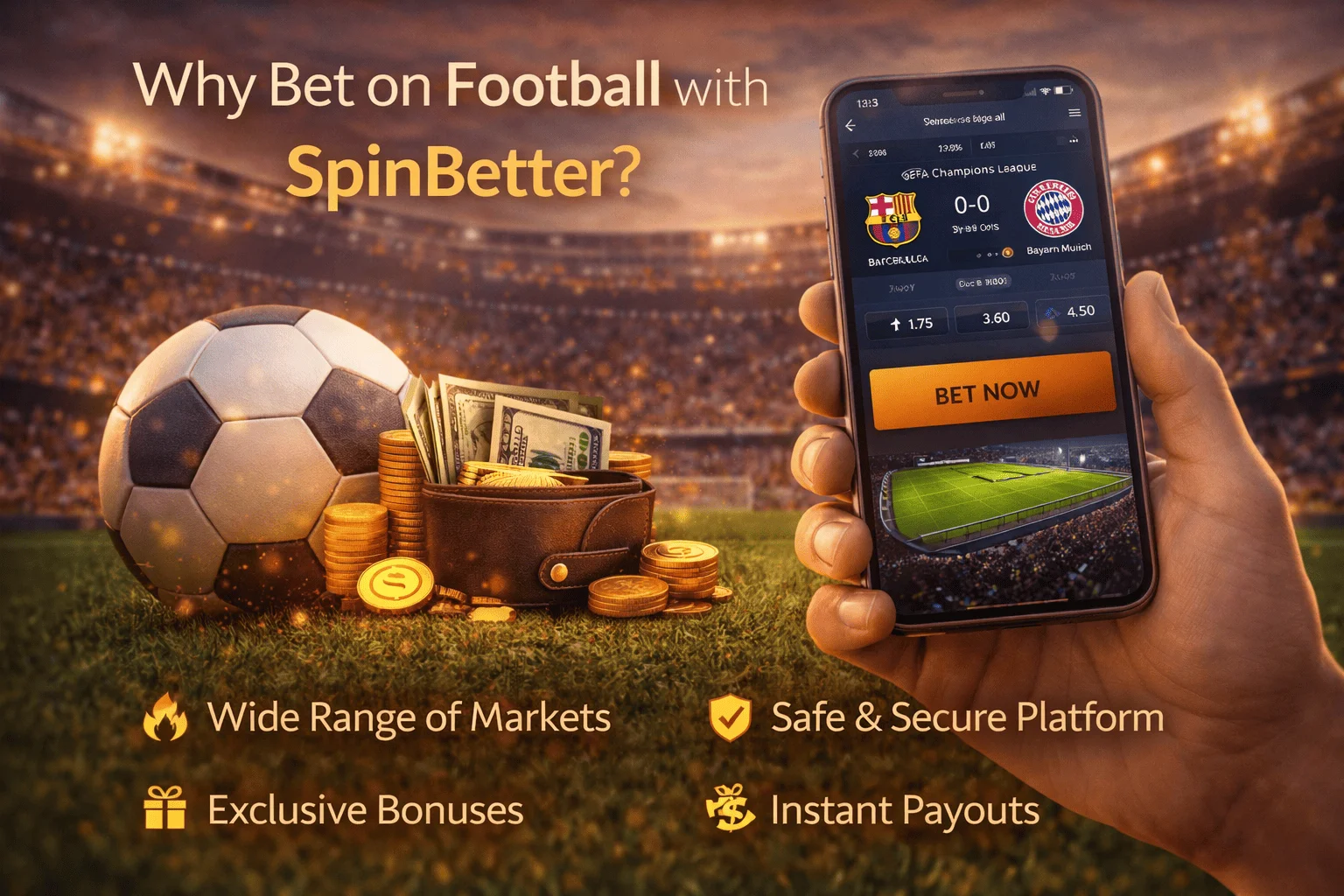 Why Bet on Football with SpinBetter