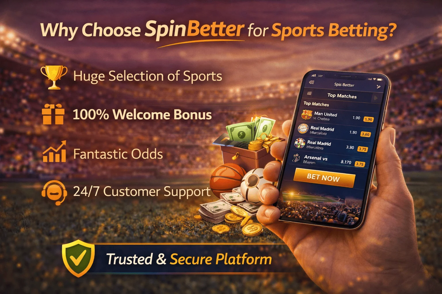 Why Choose Spinbetter for Sports Betting